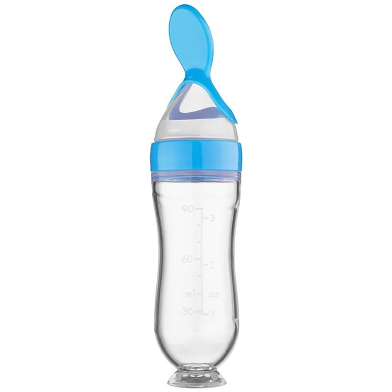 Biberon avec cuillère pour nouveau - né | EasyBottle™ - bébé et maman heureuse