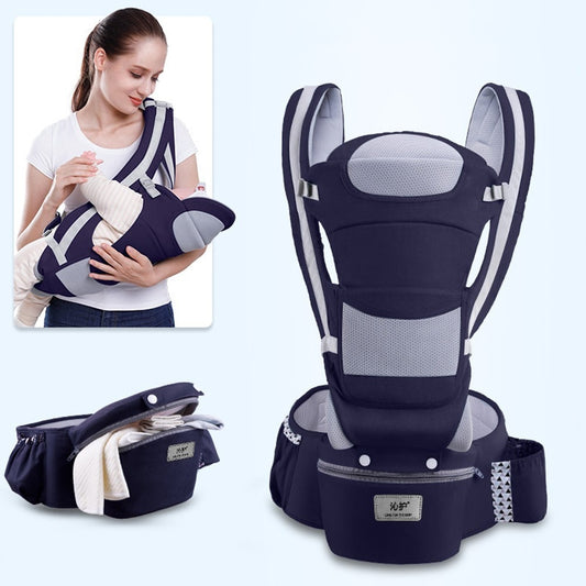 Porte bébé   kangouroux ergonomique avec sac de rangement |BabyComfort