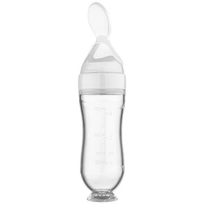 Biberon avec cuillère pour nouveau - né | EasyBottle™ - bébé et maman heureuse