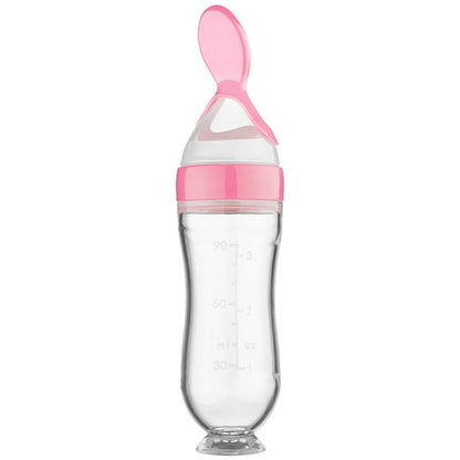 Biberon avec cuillère pour nouveau - né | EasyBottle™ - bébé et maman heureuse