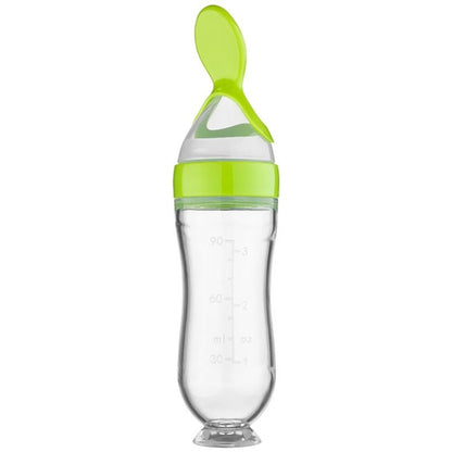 Biberon avec cuillère pour nouveau - né | EasyBottle™ - bébé et maman heureuse