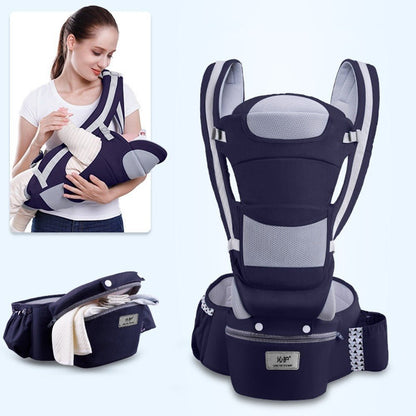 Porte bébé kangouroux ergonomique avec sac de rangement |BabyComfort - bébé et maman heureuse
