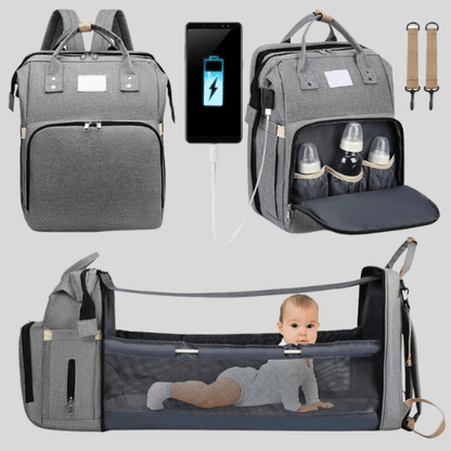 Sac à langer lit portatif | Lit de voyage BabyNappy™ - bébé et maman heureuse