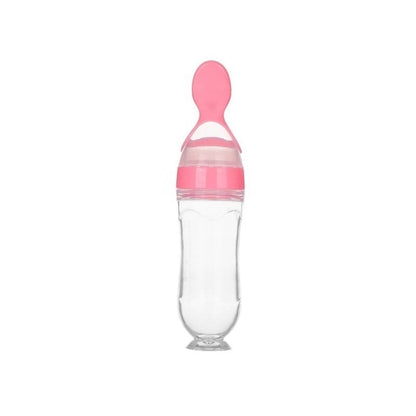 Biberon avec cuillère pour nouveau - né | EasyBottle™ - bébé et maman heureuse