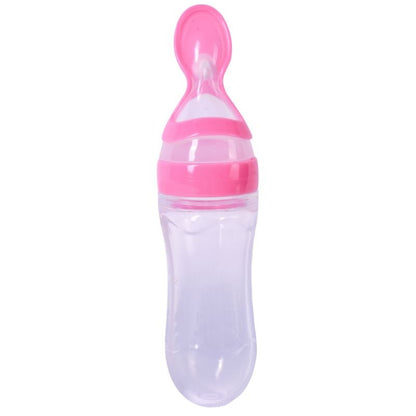 Biberon avec cuillère pour nouveau - né | EasyBottle™ - bébé et maman heureuse
