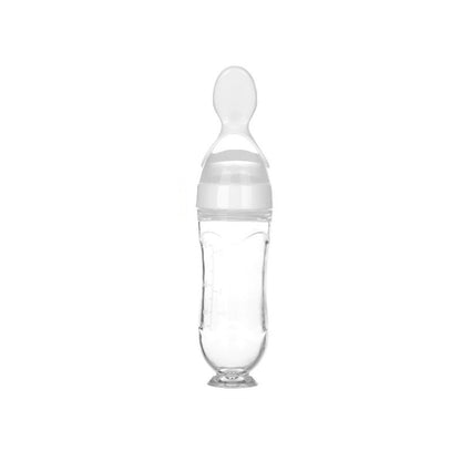 Biberon avec cuillère pour nouveau - né | EasyBottle™ - bébé et maman heureuse