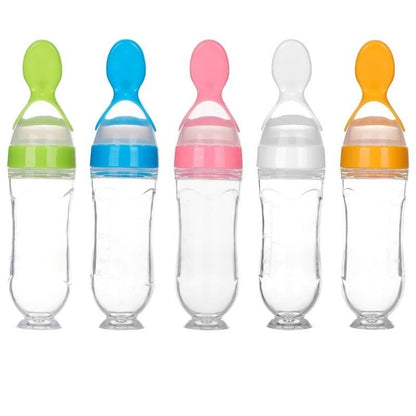 Biberon avec cuillère pour nouveau - né | EasyBottle™ - bébé et maman heureuse